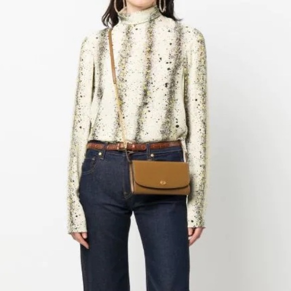 Tory Burch Robinson Leather Wallet on a Chain - burgundy - Picture 5 of 5